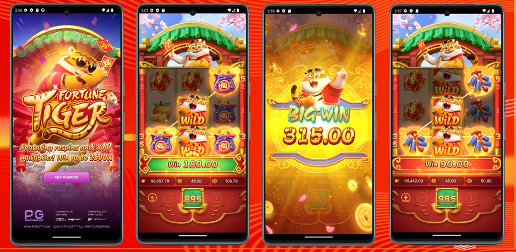 Demonstração do Fortune Tiger em web-app iOS adicionado à tela de início em smartphone